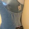 GK ICE FIGURE SKATE ADULT X-SMALL ASYM BLUE VELVET SWEETHEART JA FOIL DRESS AXS - Image 5