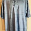 Jos A. Banks LEADBETTER GOLF MENS MED STAYS COOL TECH BLUE STRIPE POLO SHIRT SzM
