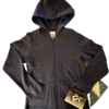 GK "MONKEY AROUND" HOODIE CHILD X-SMALL NAVY COTTON ZIP FRONT STREETWEAR SZ XS - Image 4