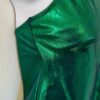 GK DANCE JAZZ CHEER LADIES SMALL EVERGREEN MYSTIQUE FOIL HALTER TOP Sz AS NWT! - Image 2