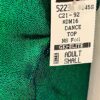 GK DANCE JAZZ CHEER LADIES SMALL EVERGREEN MYSTIQUE FOIL HALTER TOP Sz AS NWT! - Image 4