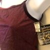 GK DANCE JAZZ LADIES LARGE WINE TWILIGHT X-BACK VELEVT STRAPS CAMISOLE TOP Sz AL - Image 3