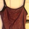 GK DANCE JAZZ LADIES LARGE WINE TWILIGHT X-BACK VELEVT STRAPS CAMISOLE TOP Sz AL - Image 6
