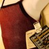 GK DANCE JAZZ TOP GIRLS LARGE WINE FOIL VELVET CRISSCROSS STRAPS CAMISOLE Sz CL - Image 3