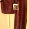 GK DANCE JAZZ TOP GIRLS LARGE WINE FOIL VELVET CRISSCROSS STRAPS CAMISOLE Sz CL - Image 5