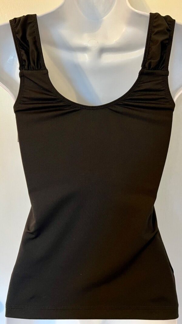 DANZ GEAR DANCE JAZZ CHEER ADULT SMALL BLACK DRY TECH ATHLETIC TANK TOP Sz AS - Image 5