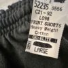 GK Youth LARGE Black Blended Cotton GYMNASTIC Graphic Heavyweight Jersey Shorts - Image 2