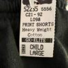 GK Youth LARGE Black Blended Cotton GYMNASTIC Graphic Heavyweight Jersey Shorts - Image 8