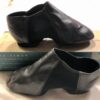 LEO'S DANCEWEAR ADULT SIZE 6 (Fits 4) BLACK LEATHER GIOFLEX JAZZ BOOT #7018