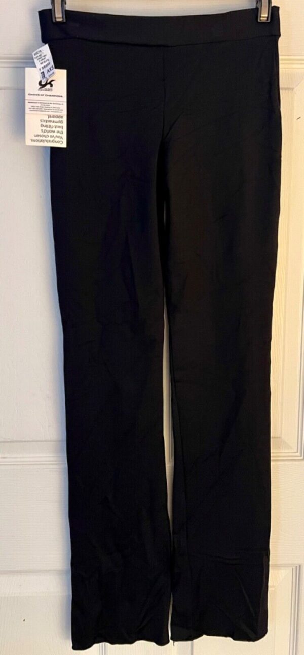 GK ELITE DANCE JAZZ ADULT X-SMALL BLACK TACTEL/SPANDEX V-WAIST PANTS SZ XS NWT! - Image 8