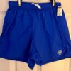 GK SHANNON MILLER BOXERS YOUTH MEDIUM BLUE NYLON GYMNASTS CHEER WORKOUT SHORTS M