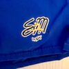 GK SHANNON MILLER BOXERS YOUTH MEDIUM BLUE NYLON GYMNASTS CHEER WORKOUT SHORTS M - Image 2