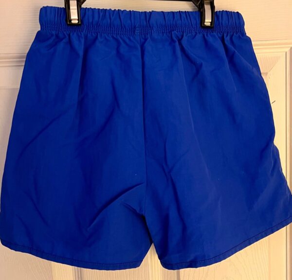 GK SHANNON MILLER BOXERS YOUTH MEDIUM BLUE NYLON GYMNASTS CHEER WORKOUT SHORTS M - Image 4