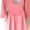 GK ELITE ICE DANCE SKATE DRESS CHILD LARGE LgSLV BALLET PINK VELVET Sz CL NWT! - Image 2