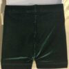 GK CHILD SMALL MINI WORKOUT SHORTS GREEN VELVET CHEER DANCE GYMNASTICS Sz CS NWT - Image 2