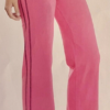GK â€œSKATEâ€ GRAPHIC WOMENS LARGE PINK/BLACK COTTON 2-LAYER WAIST PANTS CASUAL L