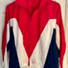 GK RED WHITE BLUE ADULT SMALL SUPPLEX NYLON GYMNASTS CHEER SKATE WARM UP SET S - Image 2