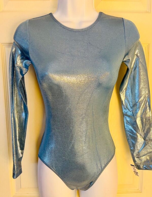 GK LADIES SMALL LgSLV COLUMBIA MYSTIQUE GYMNASTICS DANCE LEOTARD Sz AS NWT!