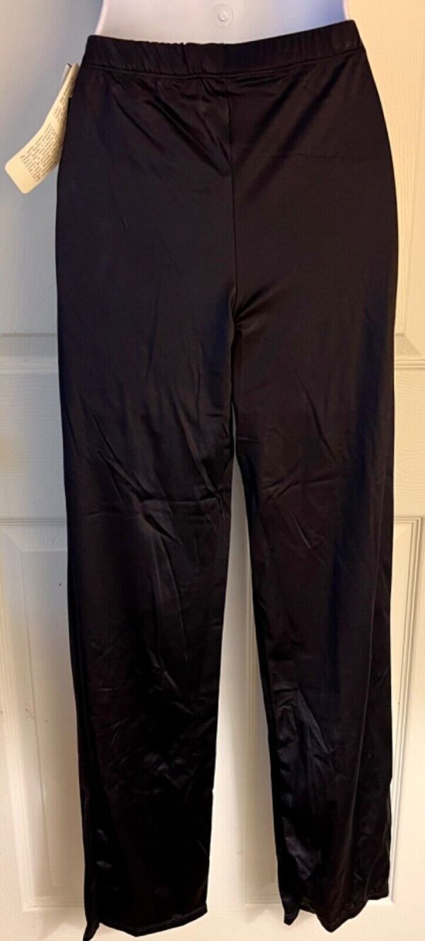 LEO'S DANCEWEAR JAZZ DANCE LADIES SMALL BLACK NYLON/SPANDEX STRAIGHT LEG PANTS S - Image 5