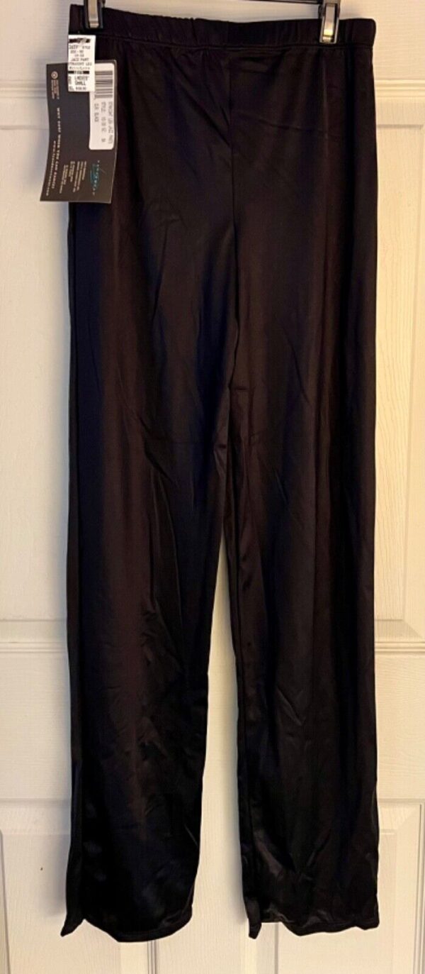 LEO'S DANCEWEAR JAZZ DANCE LADIES SMALL BLACK NYLON/SPANDEX STRAIGHT LEG PANTS S - Image 8