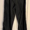 GK WARM UP ADULT SMALL BLACK SUPPLEX ANKLE ZIP GYMNASTS CHEER ATHLETIC PANTS S - Image 3
