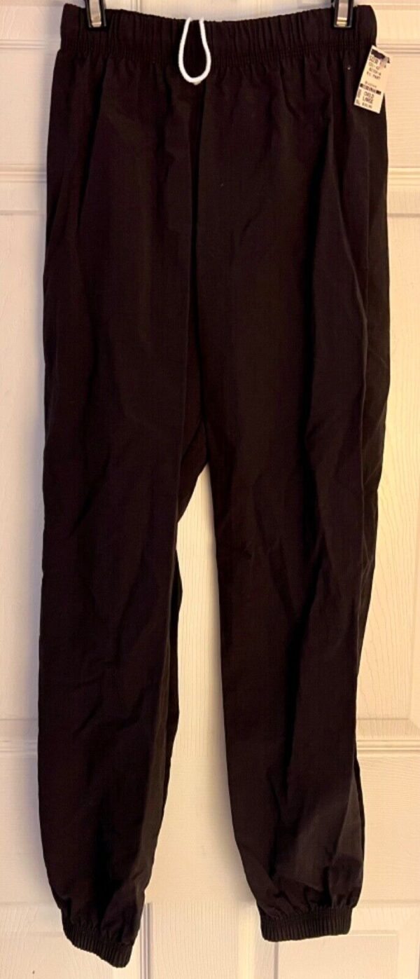 GK WARM UP UNISEX CHILD LARGE BLACK SUPPLEX NYLON GYMNASTICS CHEER PANTS SZ L - Image 2