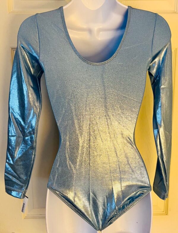 GK LADIES SMALL LgSLV COLUMBIA MYSTIQUE GYMNASTICS DANCE LEOTARD Sz AS NWT! - Image 4