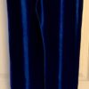 GK DANCE JAZZ LADIES SMALL BLUE VELVET BLUE VELVET WAISTBAND FLARED PANTS SZ S - Image 4
