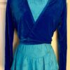 GK ROYAL VELVET  LADIES SMALL L/S WRAP W/ TIE SKATE BALLET DANCE CASUAL JACKET S