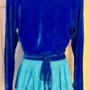 GK ROYAL VELVET  LADIES SMALL L/S WRAP W/ TIE SKATE BALLET DANCE CASUAL JACKET S - Image 2