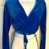 GK ROYAL VELVET  LADIES SMALL L/S WRAP W/ TIE SKATE BALLET DANCE CASUAL JACKET S - Image 3