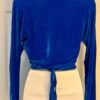 GK ROYAL VELVET  LADIES SMALL L/S WRAP W/ TIE SKATE BALLET DANCE CASUAL JACKET S - Image 5
