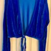GK ROYAL VELVET  LADIES SMALL L/S WRAP W/ TIE SKATE BALLET DANCE CASUAL JACKET S - Image 6