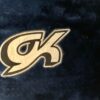 GK ELITE JAZZ DANCE CHEER GIRLS MEDIUM NAVY CRUSHED VELVET TANK CROP TOP Sz CM - Image 4