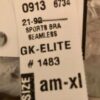 GK HIGH PERFORMANCE GYMNASTICS DANCE SEAMLESS SPORTS BRA ADULT LARGE BROWN AL - Image 5