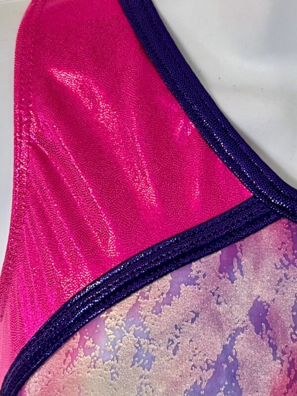 GK PURPLE HAZE ADULT X-SMALL PINK MYSTIQUE GYMNASTIC DANCE TANK LEOTARD Sz AXS - Image 2