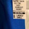 GK WORKOUT SHORTS LADIES SMALL BLUE DANCE CHEER GYMNASTICS NYLON/SPANDEX AS NWT! - Image 4