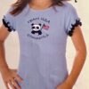 GK "TEAM USA GYMNASTICS" CHILD 4 TODDLER PANDA TEE RUFFLE SSLV COTTON TOP SZ 4T