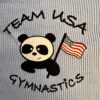 GK "TEAM USA GYMNASTICS" CHILD 4 TODDLER PANDA TEE RUFFLE SSLV COTTON TOP SZ 4T - Image 3