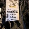 GK WARM UP SET UNISEX CHILD LG BLACK CRINKLE NYLON GYMNASTIC CHEER JACKET/PANTS - Image 7