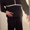 GK WARM UP SET UNISEX CHILD LG BLACK CRINKLE NYLON GYMNASTIC CHEER JACKET/PANTS - Image 10