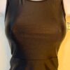 GK DANCE JAZZ ADULT SMALL SOLID BLACK MICROTECH TANK CAMISOLE TOP Sz AS NWT!