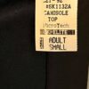 GK DANCE JAZZ ADULT SMALL SOLID BLACK MICROTECH TANK CAMISOLE TOP Sz AS NWT! - Image 4