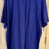 VTG UNIVERSITY WEAR MENS X-LARGE ROYAL  HVY WT COTTON POCKET TEE NO SHRINK Sz XL