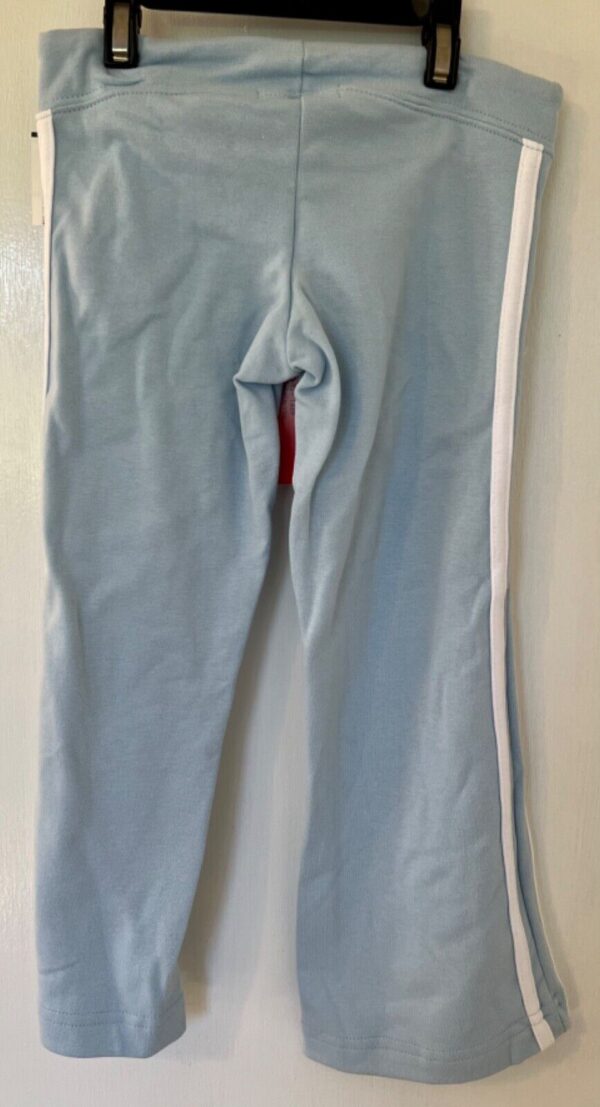 GK 'DANCE' GRAPHIC CHILD SMALL LIGHT BLUE COTTON/SPANDEX CAPRI PANTS Sz CS - Image 3