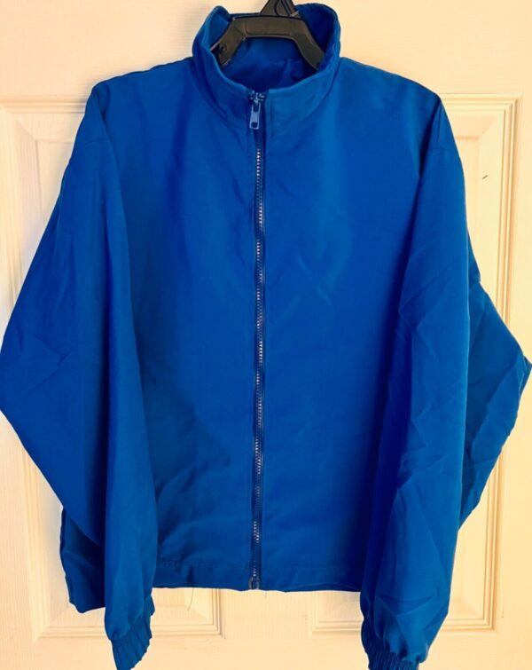 GK ROYAL MICROFIBER UNISEX CHILD LARGE GYMNASTICS ATHLETES WARM UP JACKET Sz L - Image 4