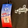 GK 'TUMBLE' GRAPHIC CHILD SMALL BLACK COTTON/SPANDEX WHITE STRIPES CAPRIS Sz CS - Image 2