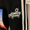 GK 'TUMBLE' GRAPHIC CHILD SMALL BLACK COTTON/SPANDEX WHITE STRIPES CAPRIS Sz CS - Image 7