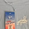 GK 'SKATE' GRAPHIC CHILD SMALL LIGHT BLUE COTTON WHITE STRIPES CAPRI Sz CS NWT! - Image 2