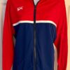 GK WOMENS LARGE BRUSH TRICOT RED/BLACK GYMNAST CHEER WARM UP JACKET SIZE SZ L